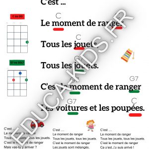 C'est le moment de ranger partition ukulele chris pasidi